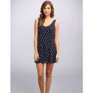 NEW Anchor and Star Dress Lucy Love L Navy White Nautical